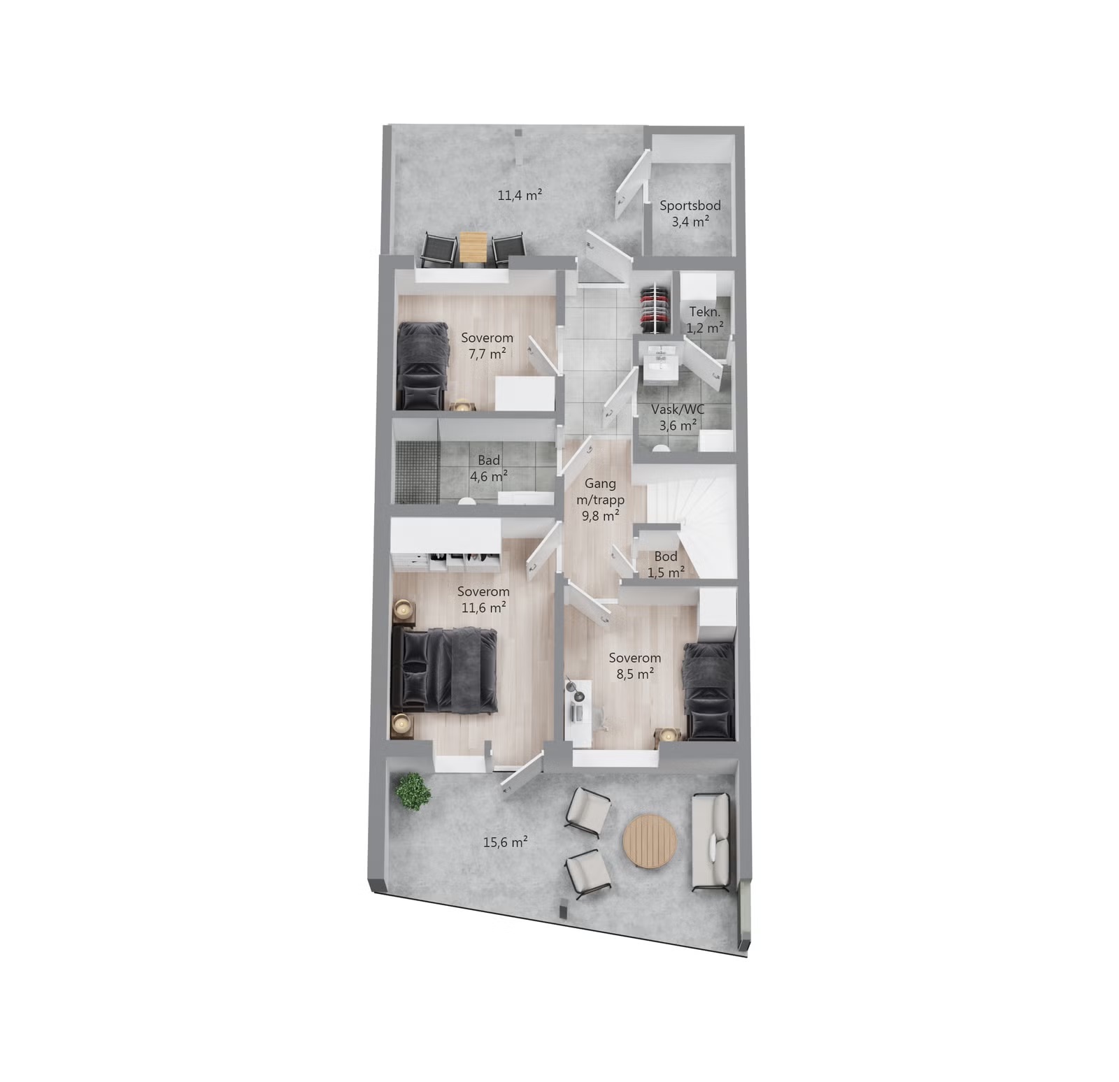 Gartneritunet - Flotte omgivelser på Sånum