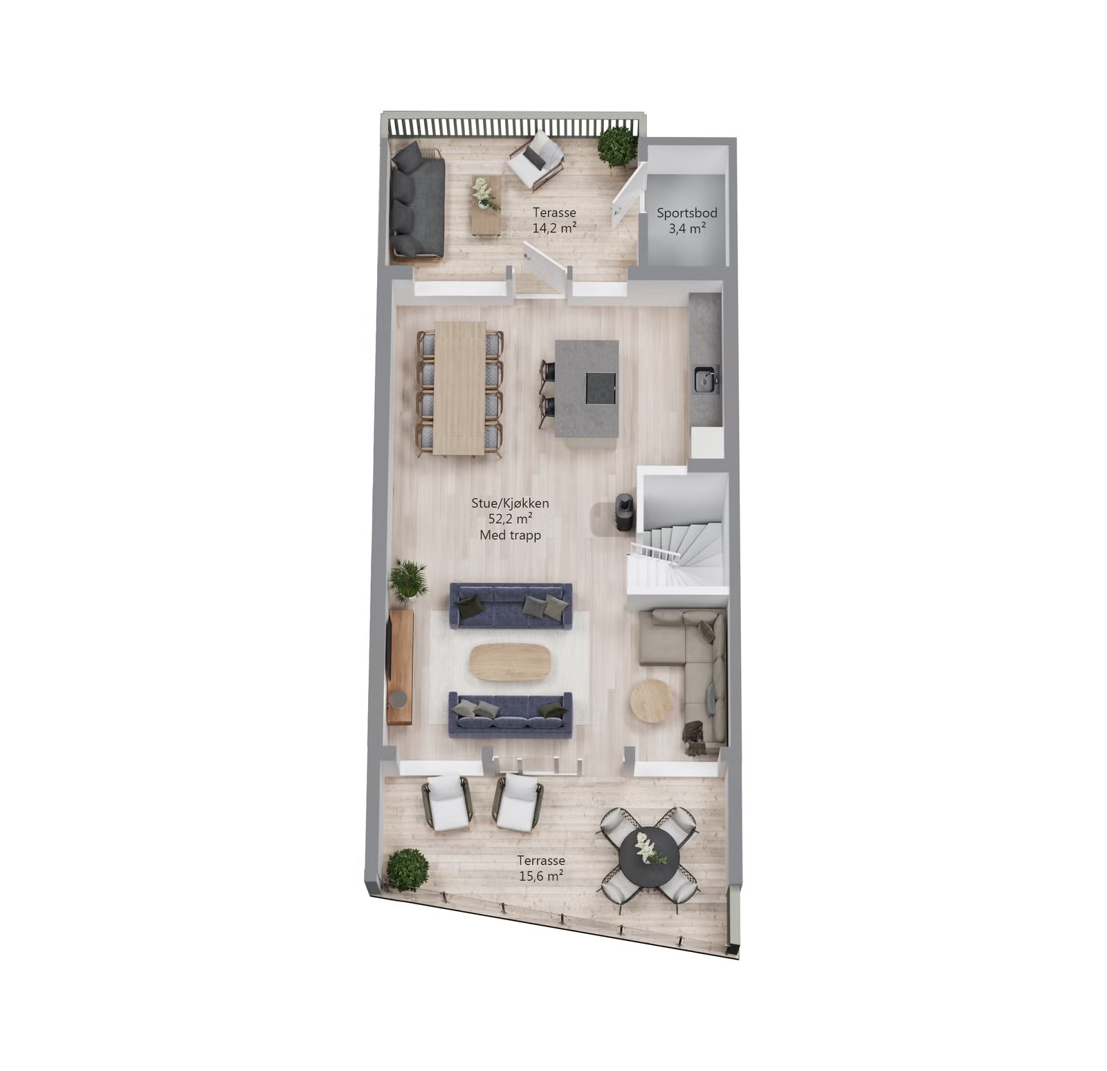 Gartneritunet - Flotte omgivelser på Sånum