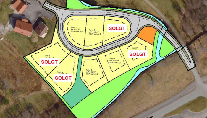 Tomter solgt oversikt